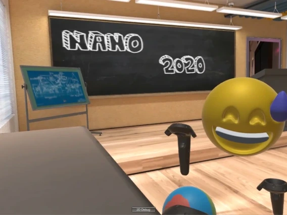 Picture of virtual reality classroom