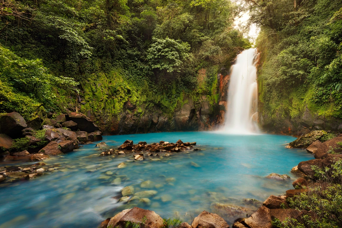 A water fall in Costa Rica.