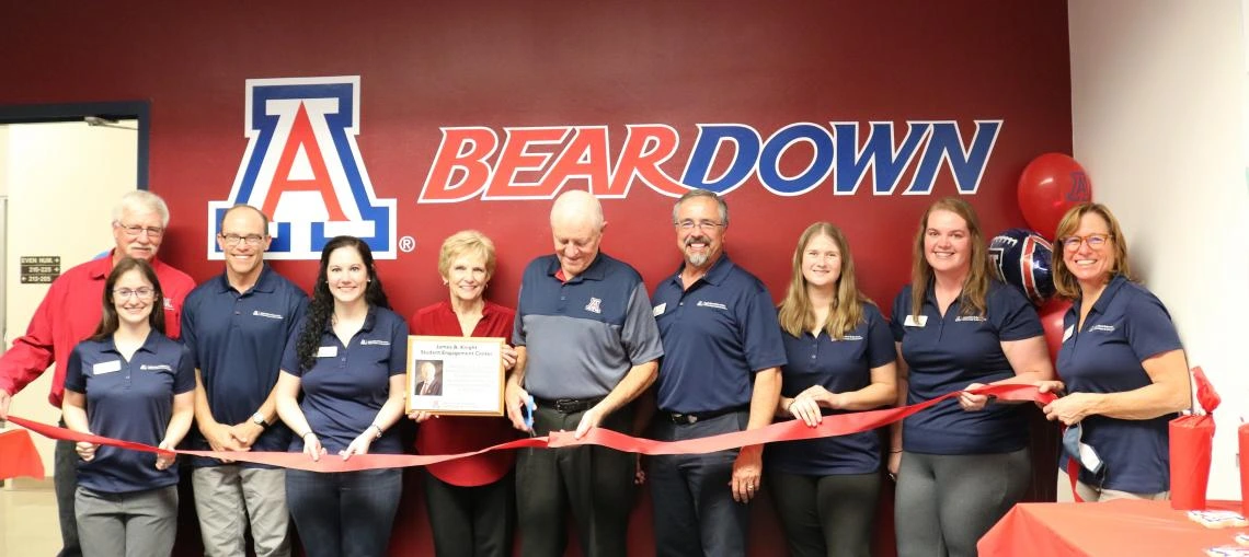 Ribbon cutting at the James A Knight Student Engagement Center